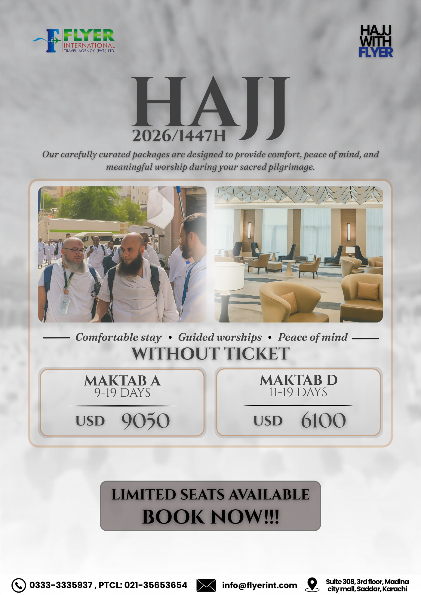 Hajj 2026 campaign creative built by Sunday